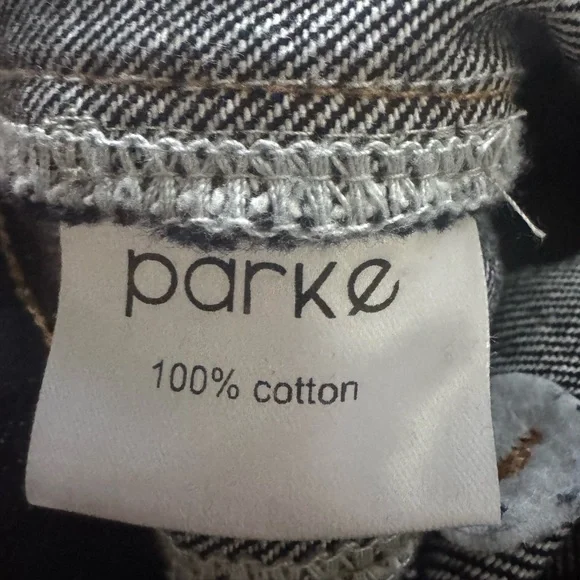 NWOT Parke Horseshoe Jeans 32 dark indigo - Picture 6 of 6